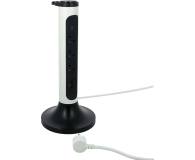 LEGRAND Przedłużacz wieża - 4X2P+Z 2M-BIAŁO/CZARNY 49410 - 1047781 - zdjęcie 3